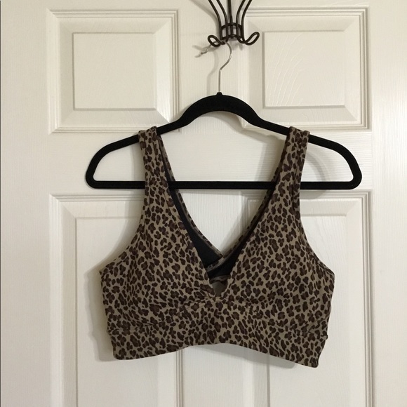 Varley Watson Bra Coffe Cheetah size large - Picture 3 of 13